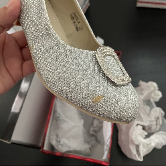 MarilynModa Silver Glitter Heels Jamie-K - Picture 9 of 10